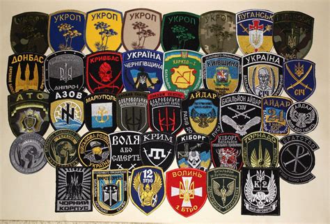 ukraine war flags and insignia